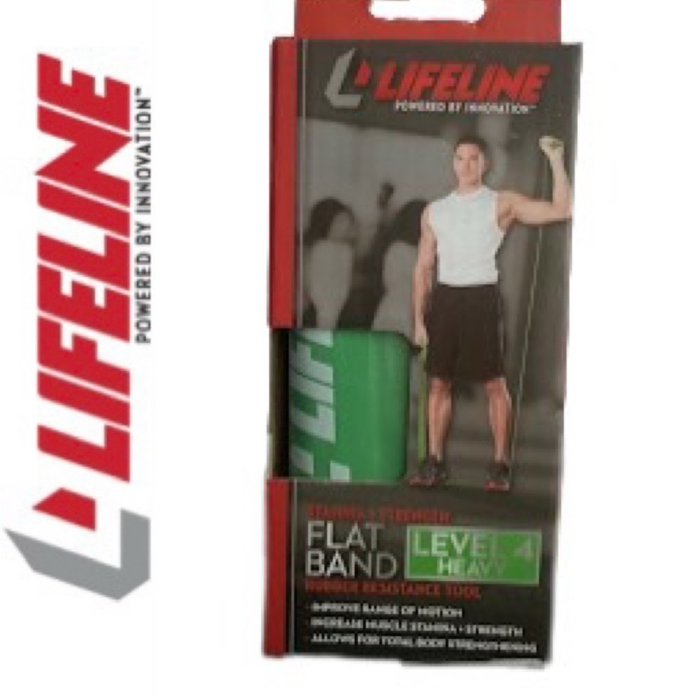Flat Resistance Band Level 4 Heavy Lifeline